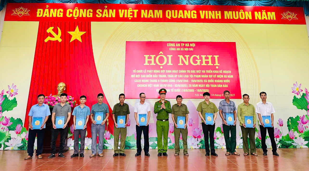 Xã Nội Bài kiện toàn lực lượng an ninh cơ sở: Xây dựng “lá chắn thép” giữ bình yên cho nhân dân