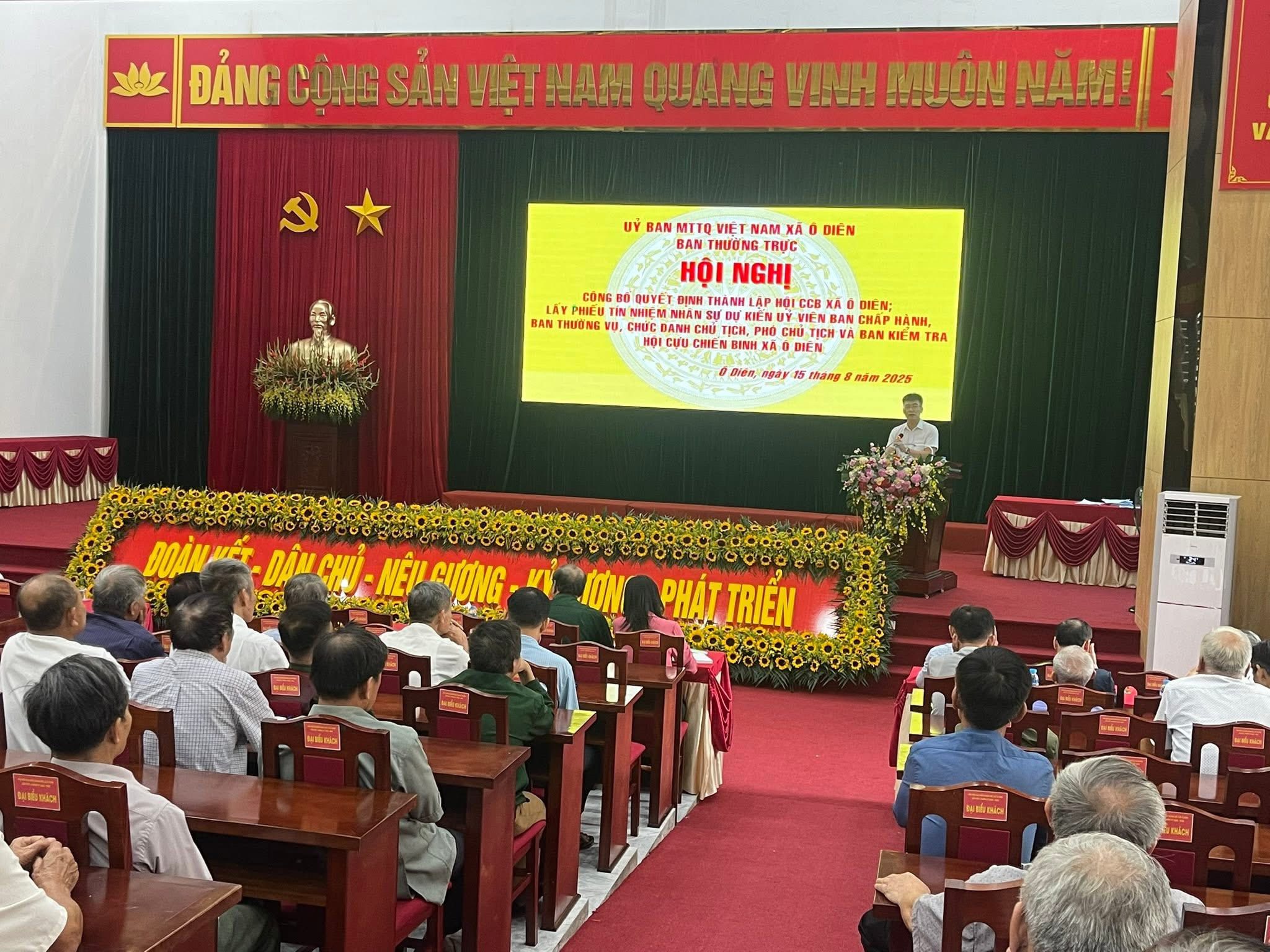Ra mắt Hội Cựu chiến binh xã Ô Diên: Phát huy truyền thống, góp sức xây dựng quê hương giàu đẹp