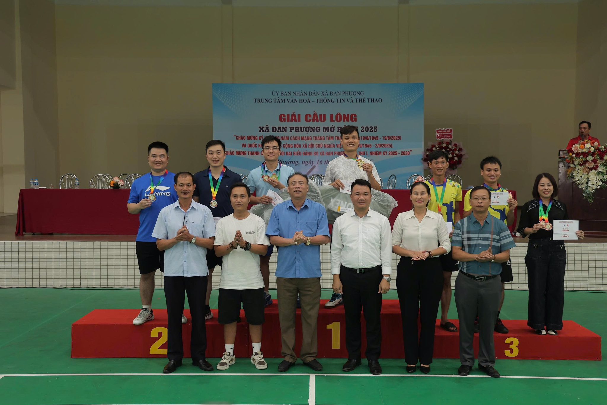 Xã Đan Phượng sôi nổi Giải cầu lông mở rộng 2025: Khí thế mới sau Đại hội Đảng bộ xã lần thứ I