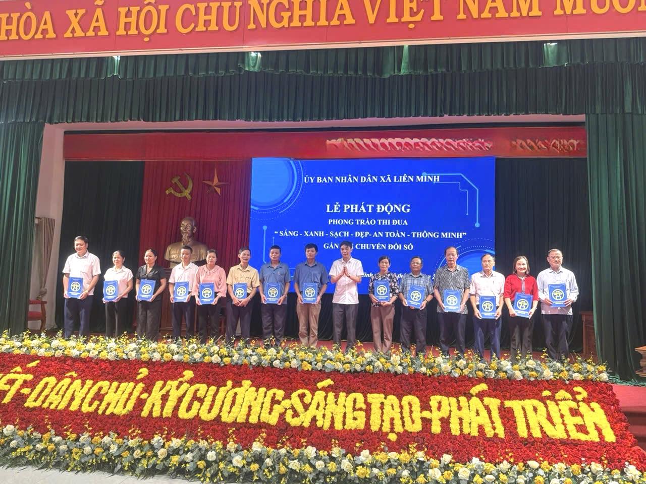 Xã Liên Minh phát động phong trào thi đua "Sáng - Xanh - Sạch - Đẹp - An toàn - Thông minh" gắn với chuyển đổi số