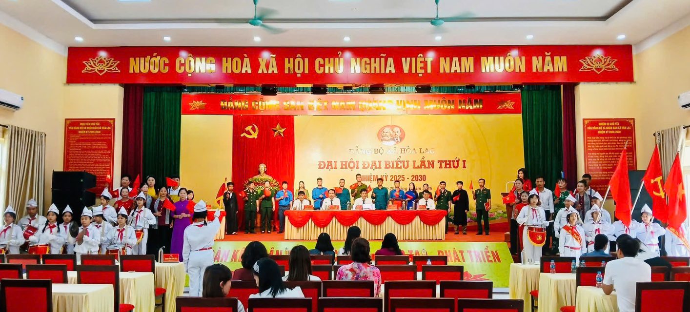 Tổng duyệt nội dung, chương trình Đại hội Đảng bộ xã Hòa Lạc lần thứ I, nhiệm kỳ 2025-2030