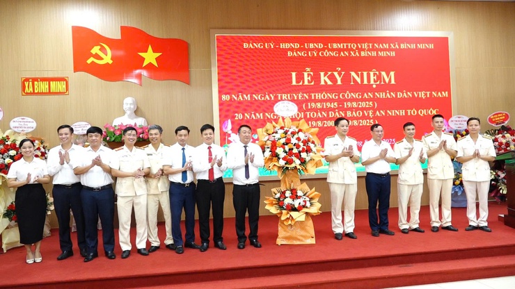 Xã Bình Minh: Lan tỏa khí thế 80 năm Ngày truyền thống Công an nhân dân, 20 năm Ngày hội toàn dân bảo vệ an ninh Tổ quốc