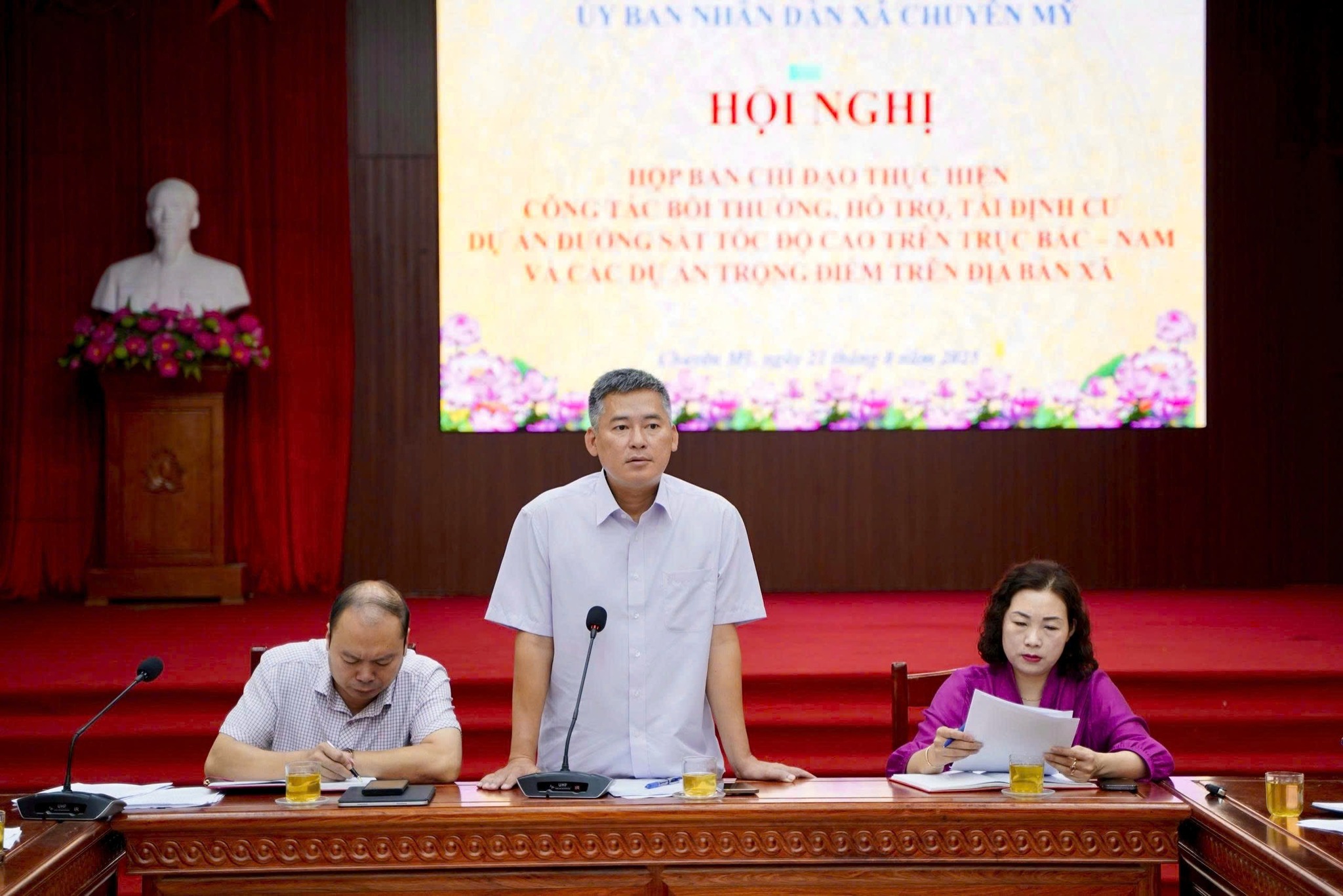 Xã Chuyên Mỹ đẩy nhanh giải phóng mặt bằng phục vụ dự án đường sắt tốc độ cao Bắc-Nam