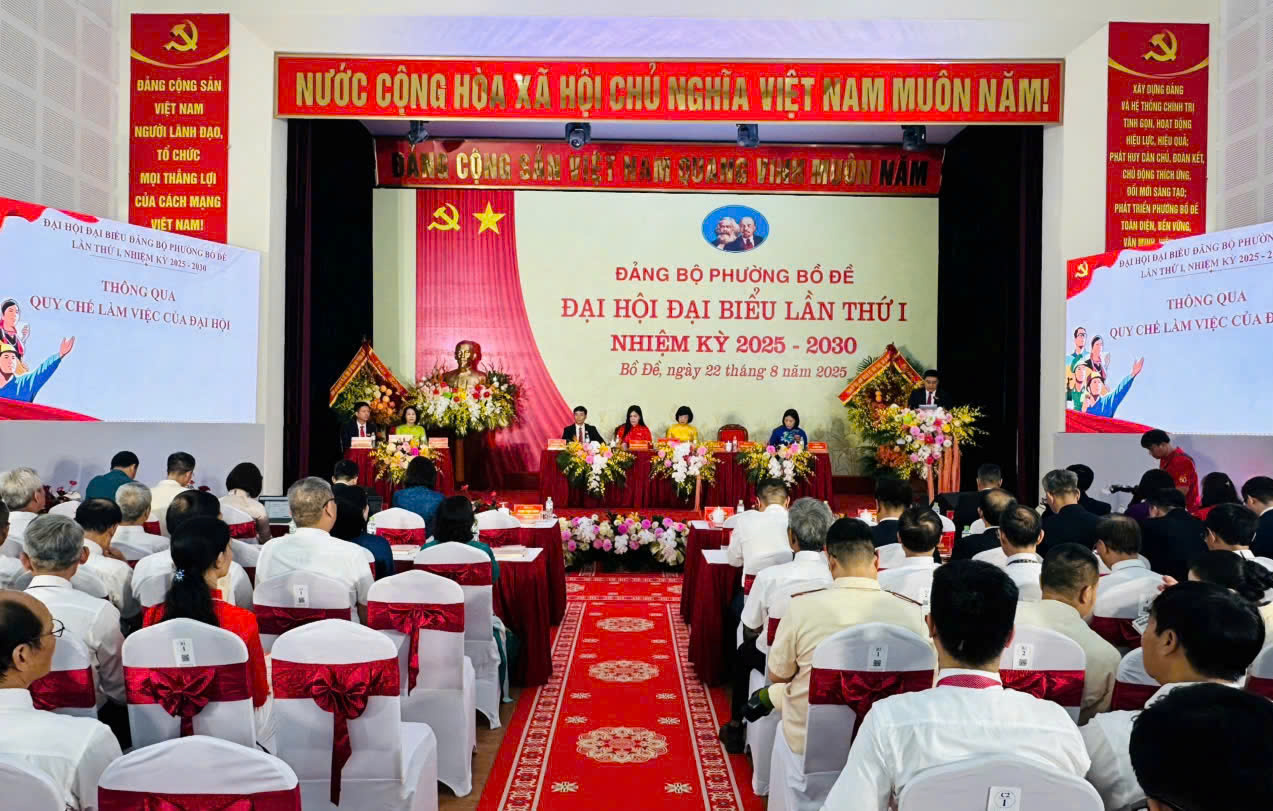 Phiên trù bị Đại hội đại biểu Đảng bộ phường Bồ Đề lần thứ I, nhiệm kỳ 2025-2030