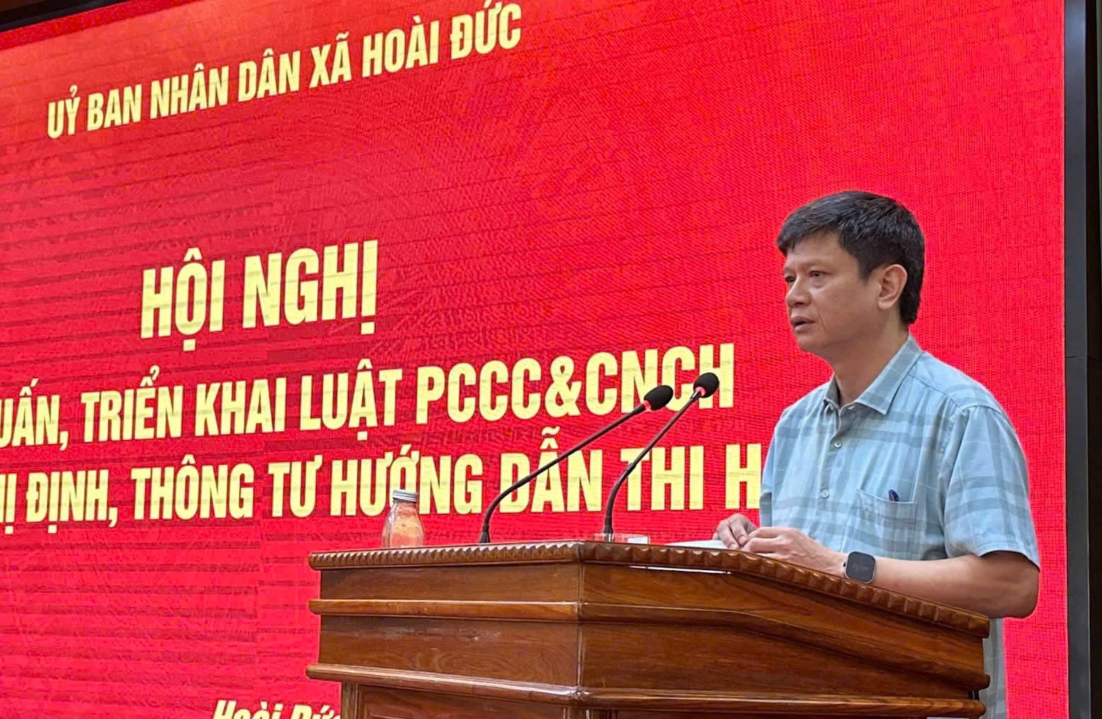 Xã Hoài Đức siết chặt công tác phòng cháy chữa cháy