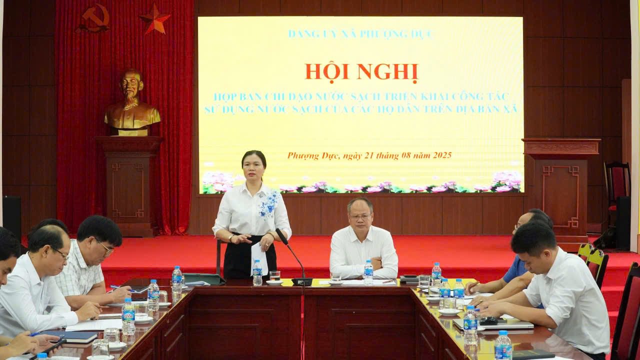 Xã Phượng Dực phấn đấu 100% hộ dân trên địa bàn được tiếp cận và sử dụng nước sạch