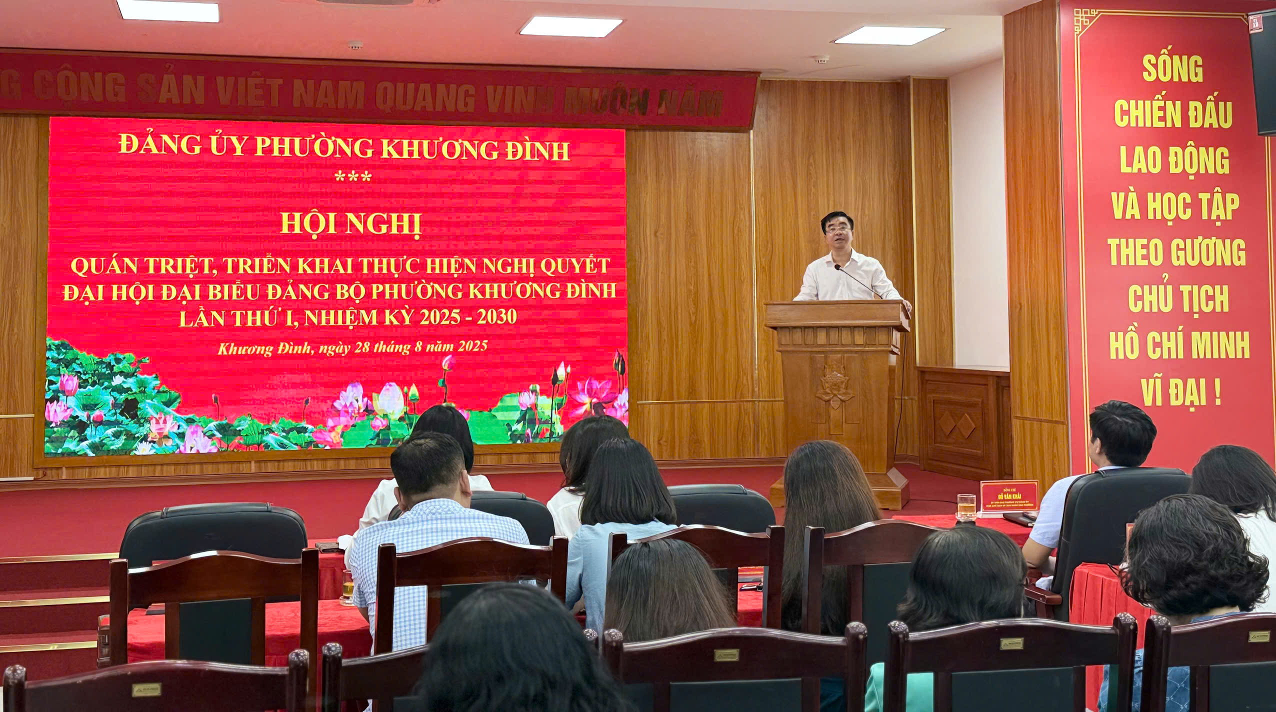 Đảng bộ phường Khương Đình quyết tâm thực hiện thắng lợi Nghị quyết Đại hội lần thứ I, nhiệm kỳ 2025-2030