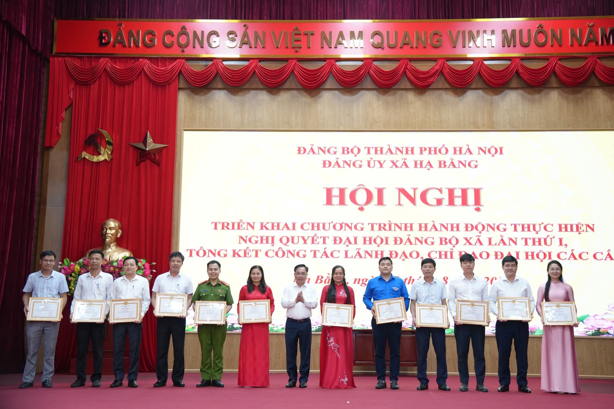 Xã Hạ Bằng tổ chức thành công Đại hội Đảng bộ lần thứ I: Củng cố niềm tin, khẳng định khát vọng đổi mới và phát triển