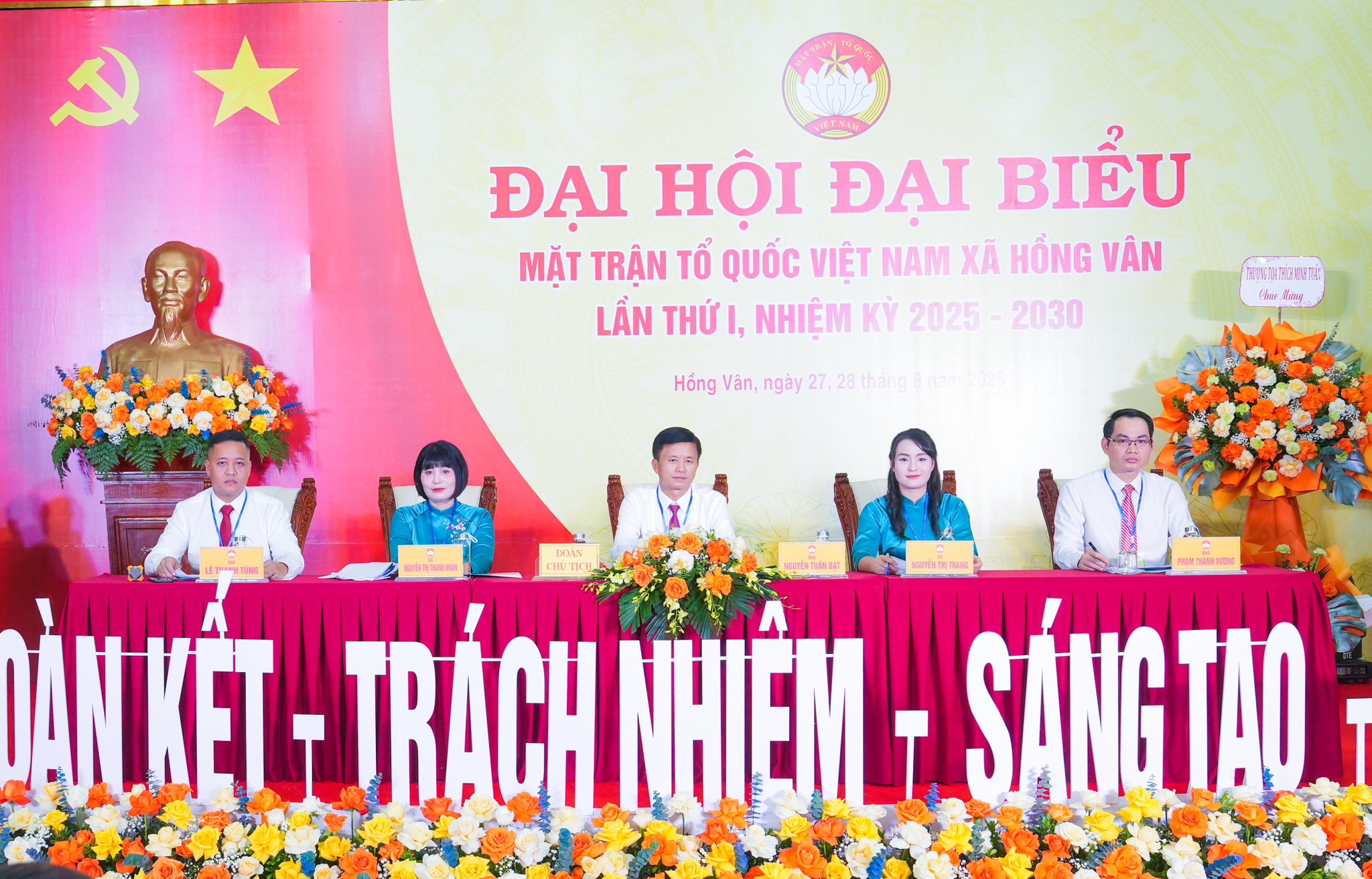 Đại hội MTTQ Việt Nam xã Hồng Vân lần thứ I: Khẳng định vai trò trung tâm khối đại đoàn kết toàn dân tộc