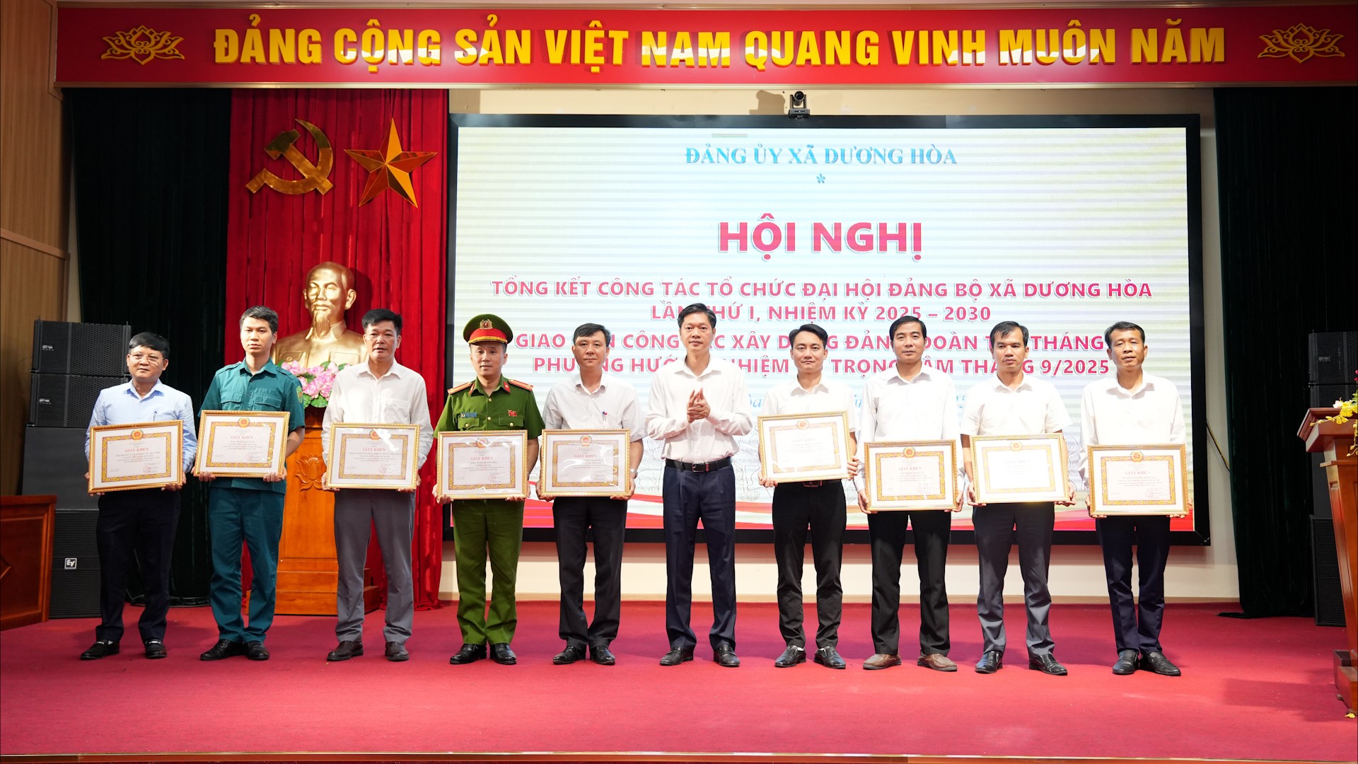 Đảng bộ xã Dương Hòa: Đoàn kết, đổi mới, quyết tâm hiện thực hóa Nghị quyết Đại hội lần thứ I