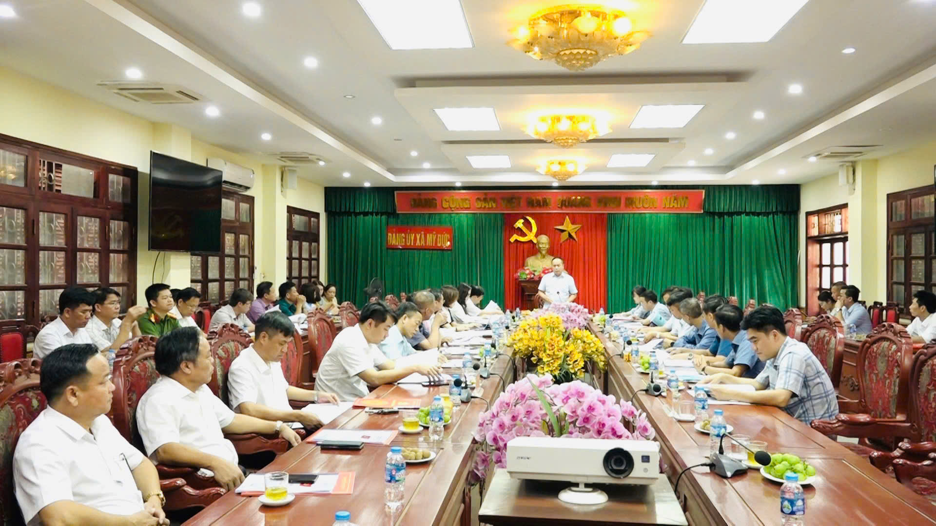 Đảng ủy các xã Mỹ Đức, Hồng Sơn, Phúc Sơn, Hương Sơn hoàn thành công tác chuẩn bị Đại hội Đảng bộ xã lần thứ I, nhiệm kỳ 2025-2030