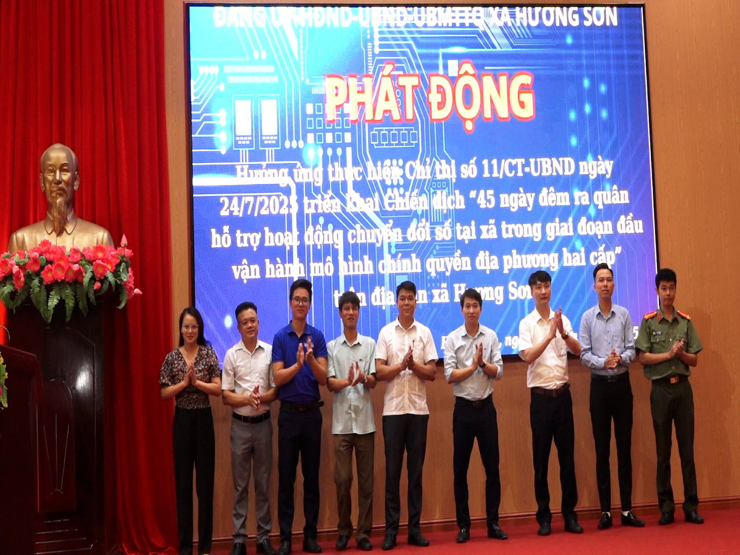 Xã Hương Sơn: Quyết liệt triển khai chuyển đổi số toàn diện từ cơ sở