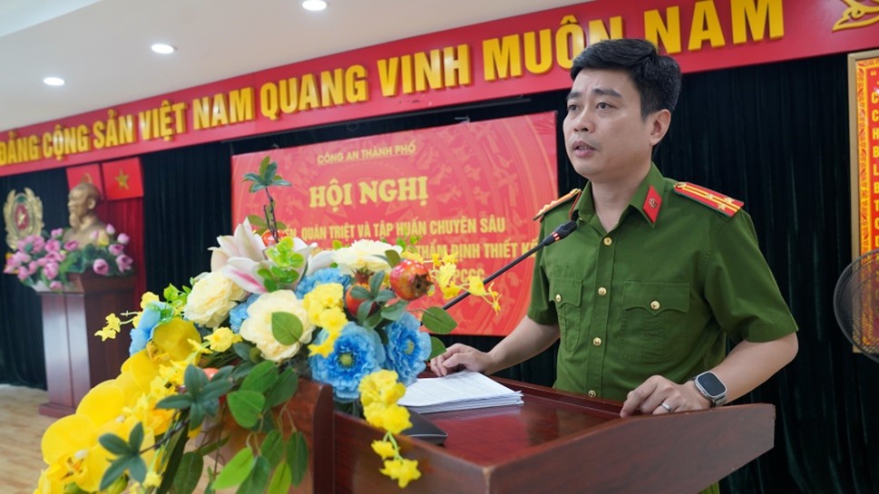 Công an thành phố Hà Nội tập huấn chuyên sâu những điểm mới trong công tác thẩm định, nghiệm thu PCCC