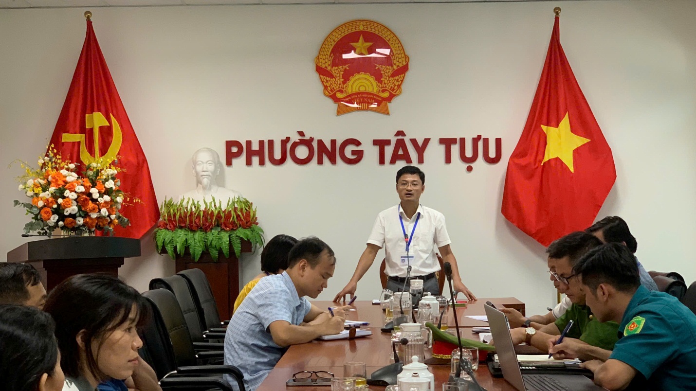 Phường Tây Tựu chủ động phương án ứng phó bão số 3, bảo đảm an toàn cho người dân