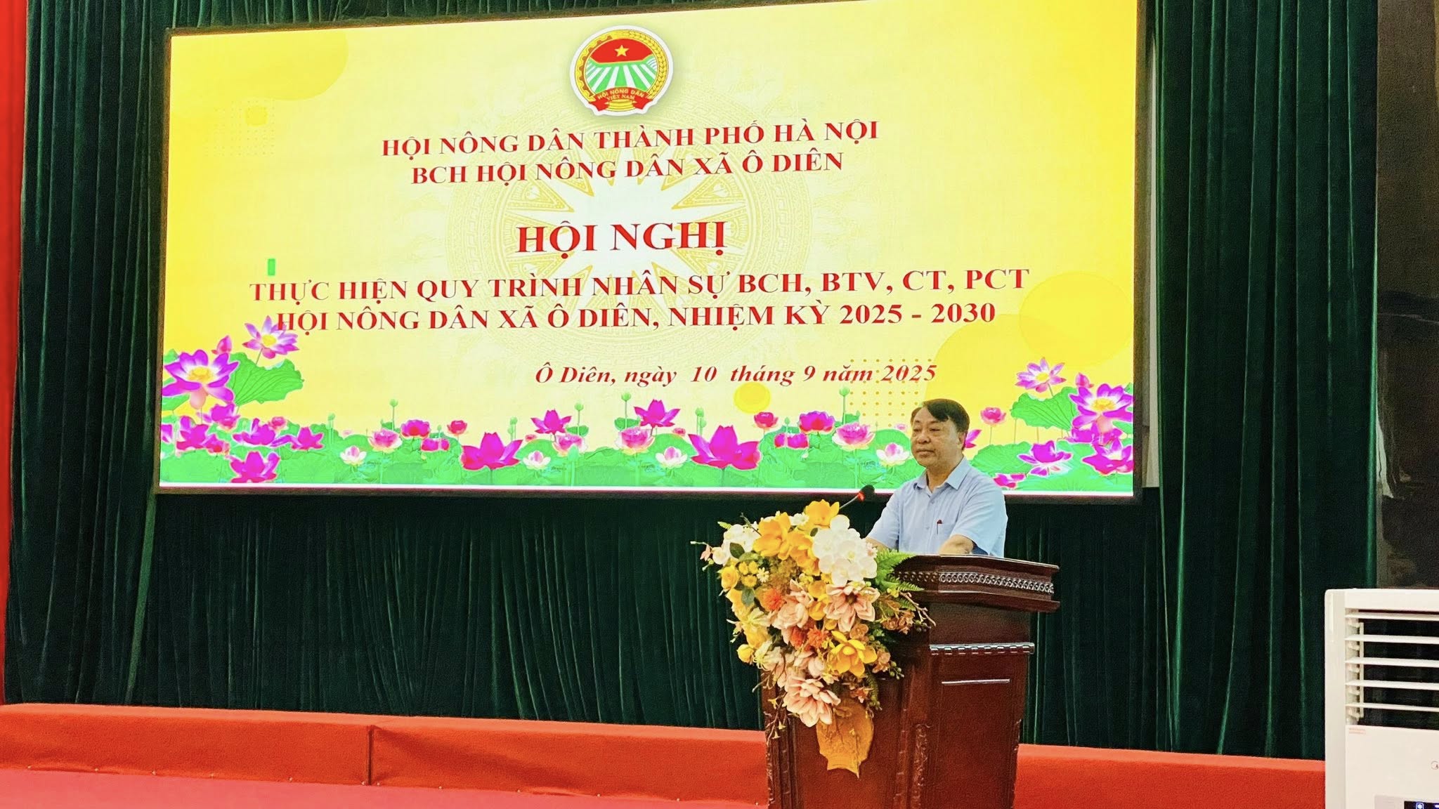 Đại hội Hội Nông dân xã Ô Diên dự kiến diễn ra vào ngày 26-9-2025