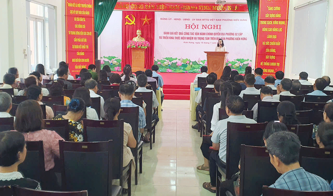 Phường Kiến Hưng: Tăng tốc vận hành chính quyền hai cấp, khẳng định tinh thần phục vụ Nhân dân