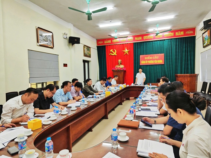 Phường Yên Nghĩa hoàn thiện dự thảo Báo cáo chính trị, chuẩn bị tổ chức Đại hội Đảng bộ lần thứ I nhiệm kỳ 2025-2030