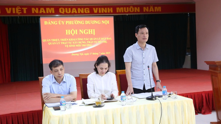 Phường Dương Nội siết chặt quản lý đất đai, trật tự xây dựng và vệ sinh môi trường