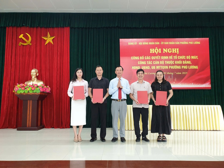Phường Phú Lương kiện toàn tổ chức bộ máy, củng cố nền tảng hệ thống chính trị trong giai đoạn vận hành chính quyền địa phương hai cấp