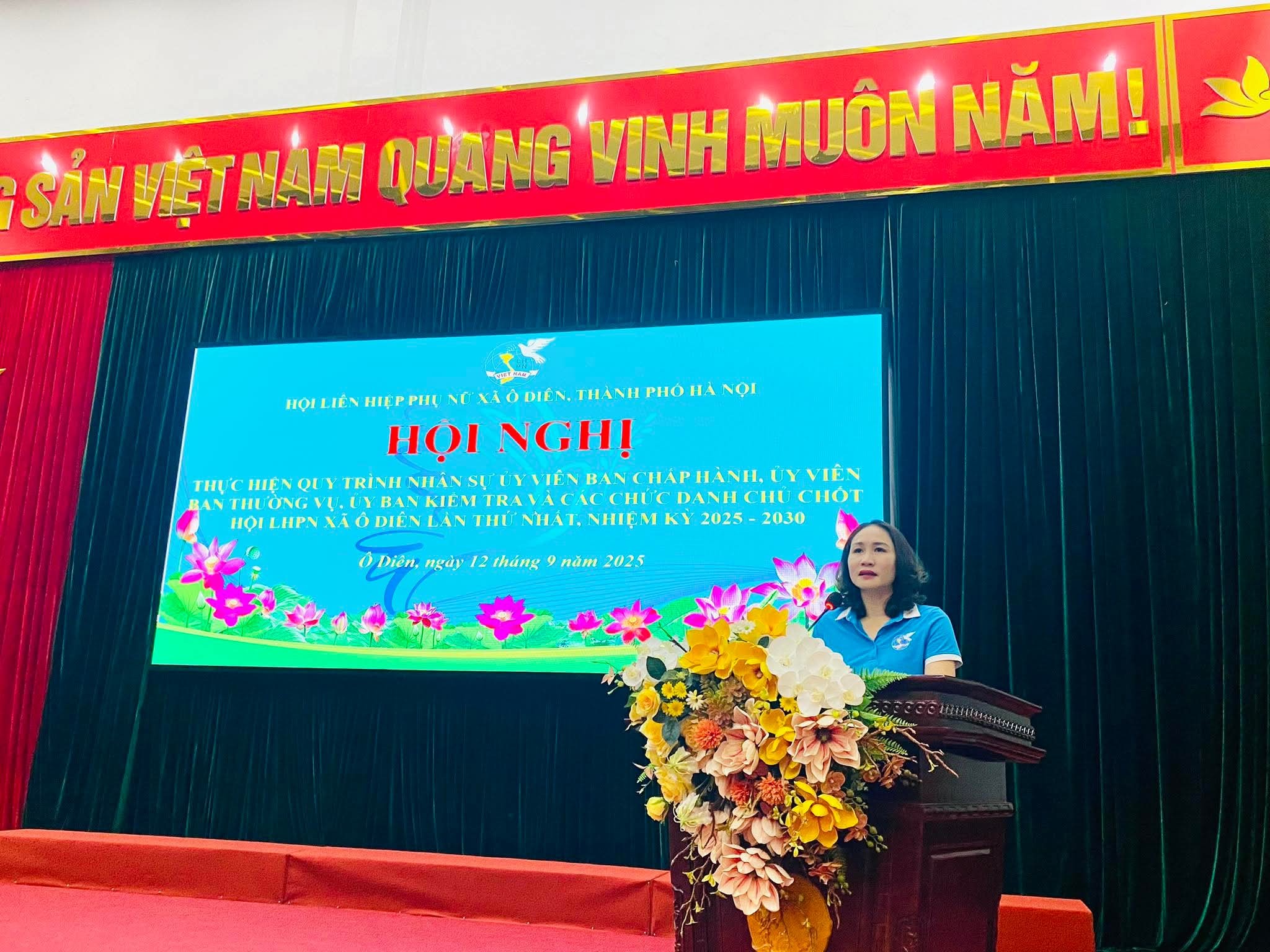 Xã Ô Diên hoàn tất quy trình nhân sự, chuẩn bị Đại hội Phụ nữ và Cựu chiến binh xã nhiệm kỳ 2025-2030
