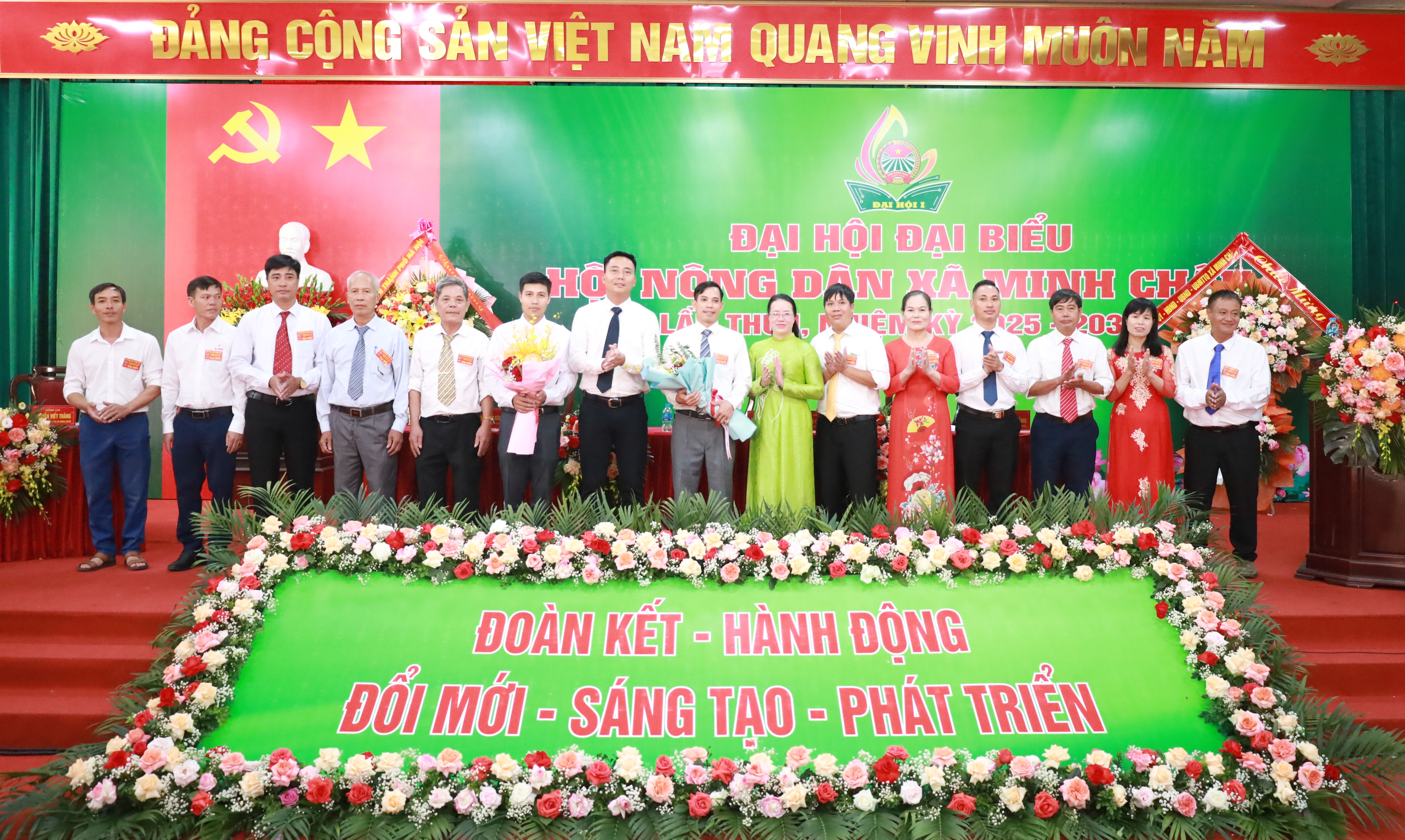 Đại Hội đại biểu Hội Nông dân xã Minh Châu lần thứ I: Nông dân số - Nông nghiệp xanh - Phát triển bền vững