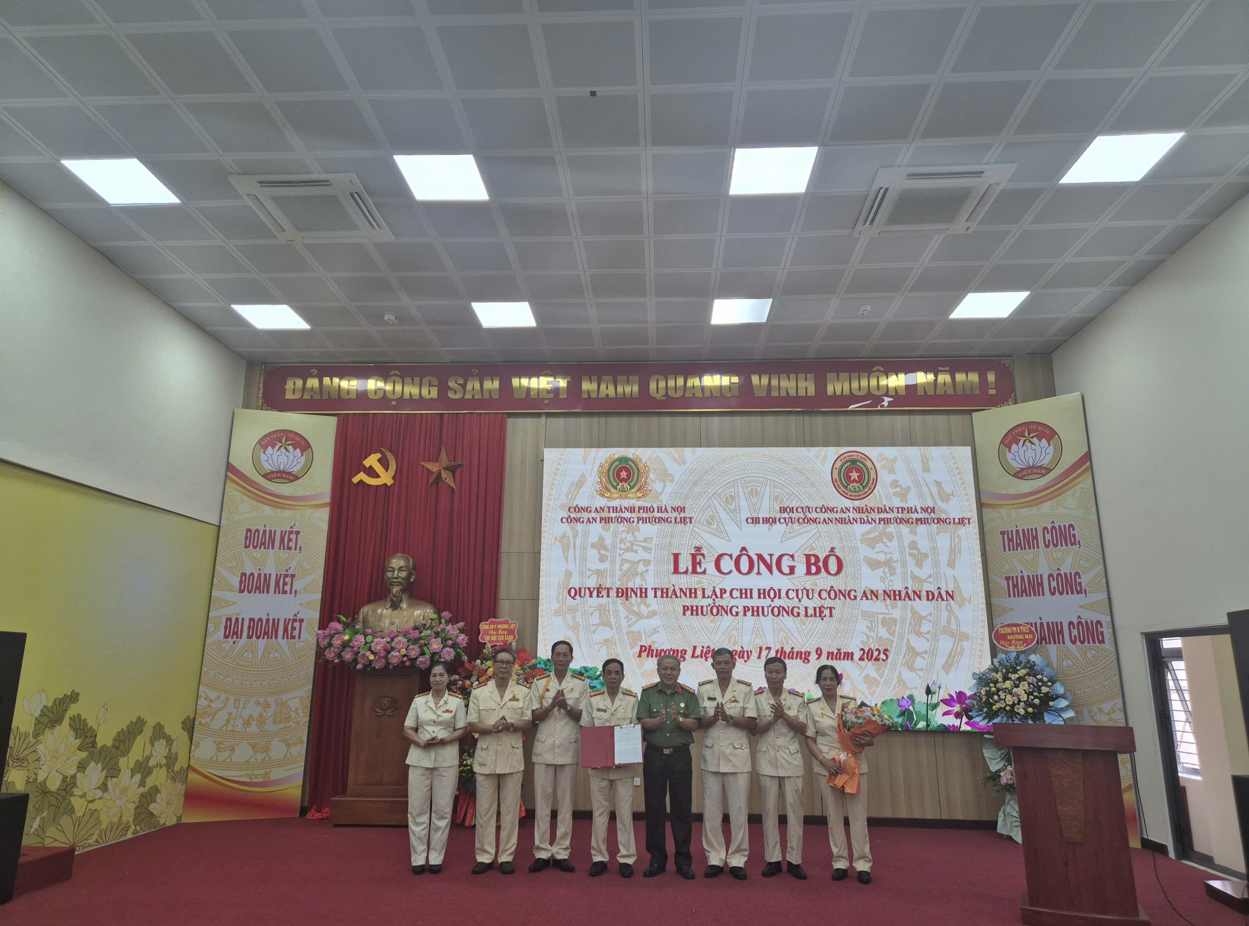 Phường Phương Liệt ra mắt Chi hội Cựu Công an nhân dân: Gắn kết truyền thống, phát huy trách nhiệm trong giai đoạn mới