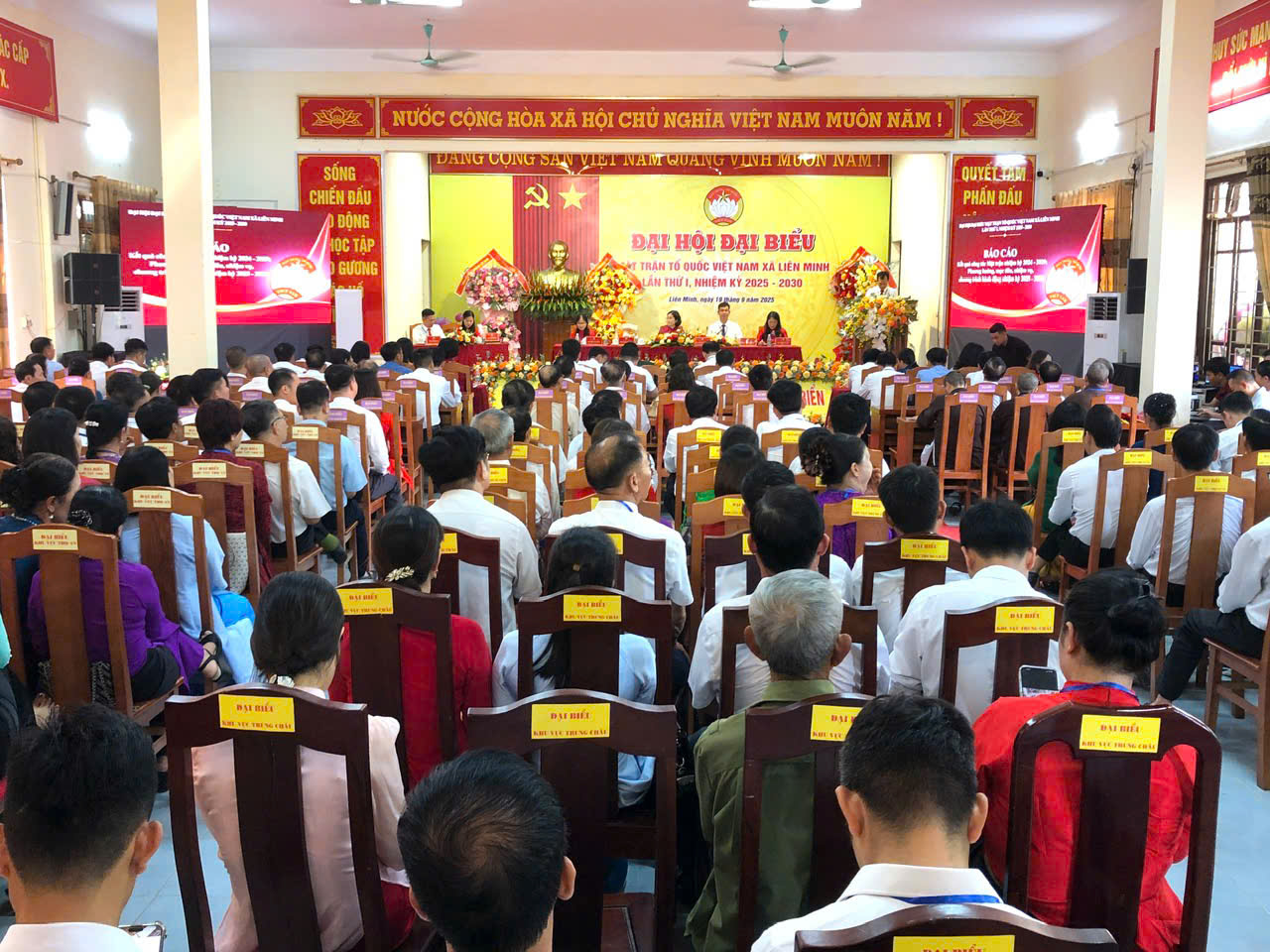 Đại hội MTTQ Việt Nam xã Liên Minh nhiệm kỳ 2025 - 2030: Đoàn kết, dân chủ, trách nhiệm, sáng tạo, phát triển