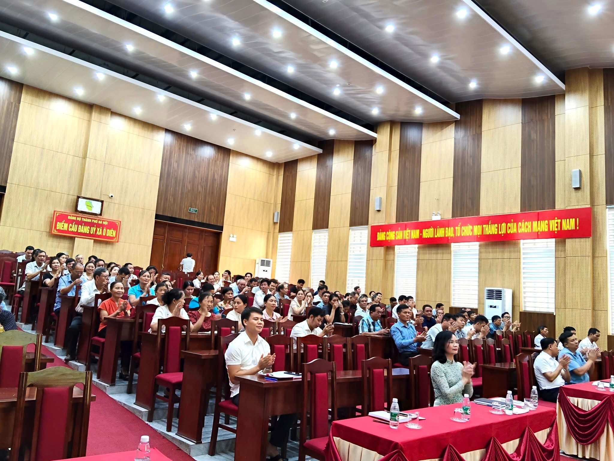 Bảo đảm chu đáo các điều kiện phục vụ Đại hội đại biểu Uỷ ban MTTQ xã Ô Diên lần thứ I, nhiệm kỳ 2025-2030