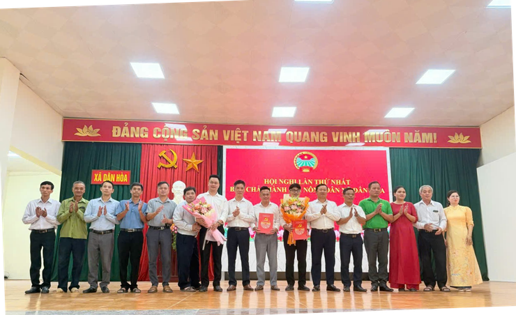 Xã Dân Hòa kiện toàn tổ chức Hội Nông dân xã