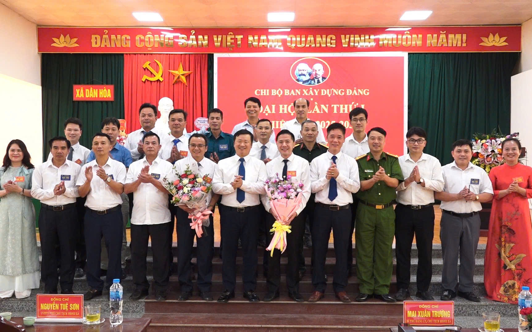 Đảng bộ xã Dân Hòa: Tổ chức thành công Đại hội Chi bộ Ban Xây dựng Đảng lần thứ I, nhiệm kỳ 2025-2030