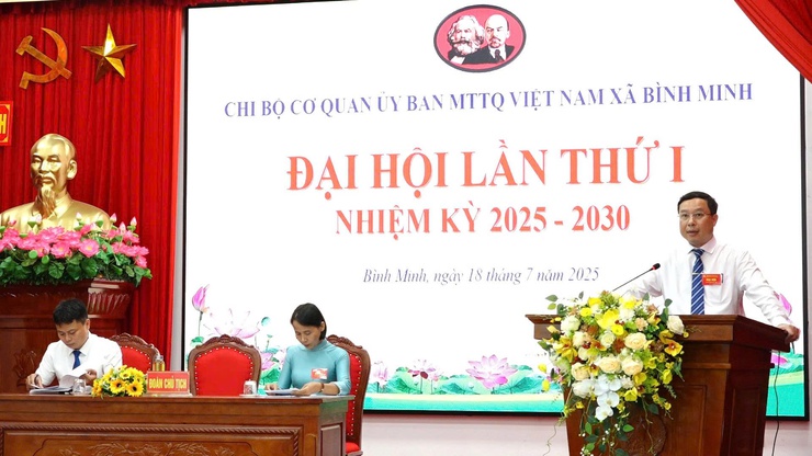 Chi bộ Cơ quan MTTQ Việt Nam xã Bình Minh: Phát huy vai trò hạt nhân chính trị, xây dựng tổ chức đảng trong sạch, vững mạnh