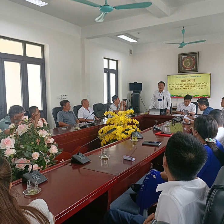 Xã Bình Minh tập trung tháo gỡ khó khăn, nâng cao hiệu quả sản xuất vụ mùa năm 2025