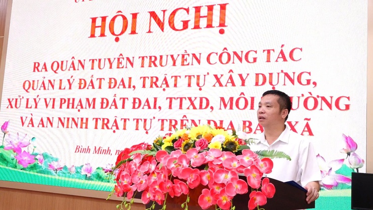 Xã Bình Minh ra quân lập lại trật tự xây dựng, hướng tới đô thị “Xanh - Đẹp - Văn minh - Hiện đại”