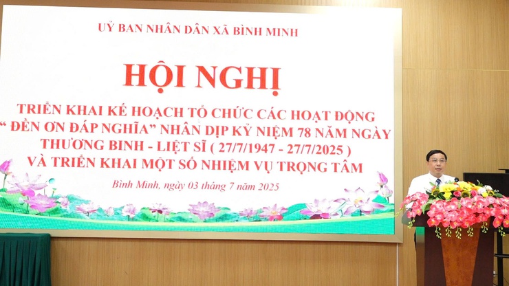 Xã Bình Minh lan tỏa đạo lý “Uống nước nhớ nguồn” qua các hoạt động tri ân nhân kỷ niệm Ngày Thương binh - Liệt sĩ