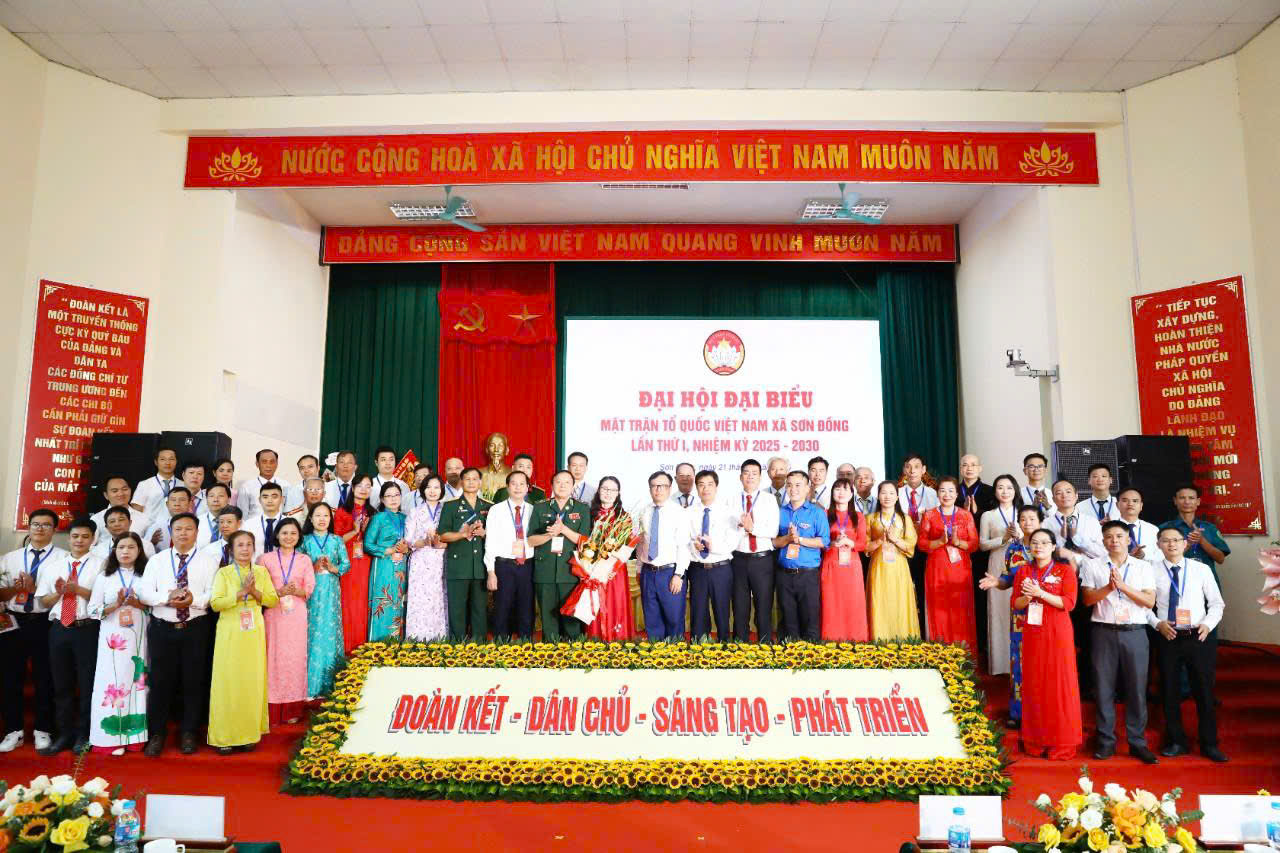 Đại hội MTTQ xã Sơn Đồng: Củng cố khối đại đoàn kết toàn dân, phát huy sức mạnh xây dựng quê hương giàu mạnh, văn minh