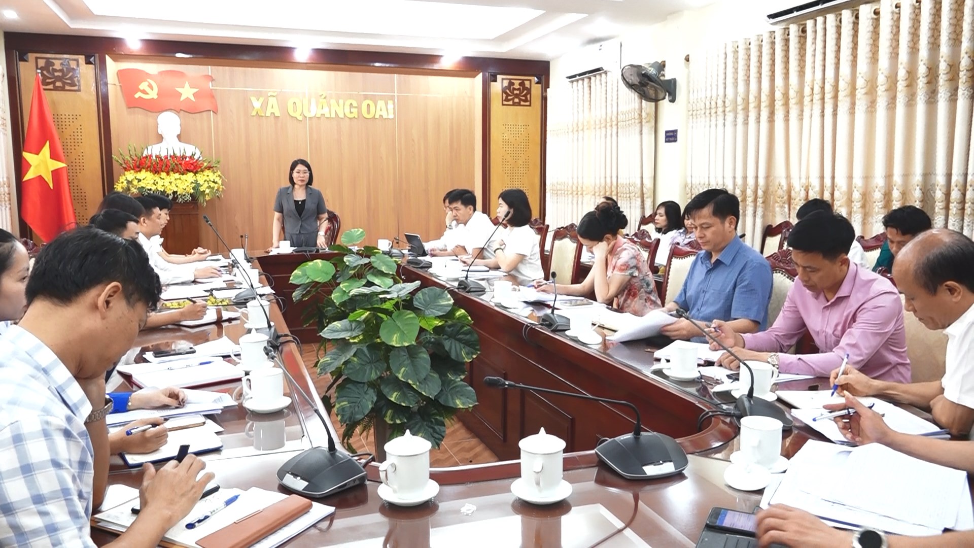 Xã Quảng Oai triển khai công tác bầu cử trưởng thôn: Dân chủ, công khai, minh bạch
