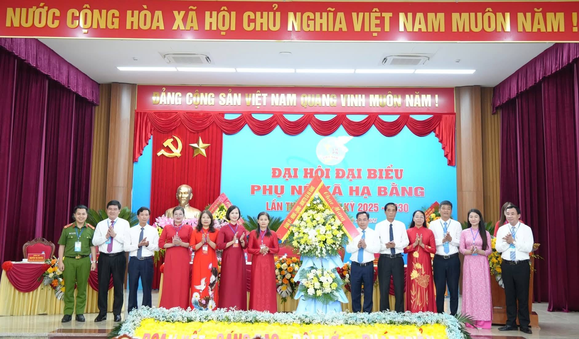 Đại hội đại biểu Hội Liên hiệp phụ nữ xã Hạ Bằng nhiệm kỳ 2025 - 2030: Tiên phong hành động vì bình đẳng và phát triển của phụ nữ