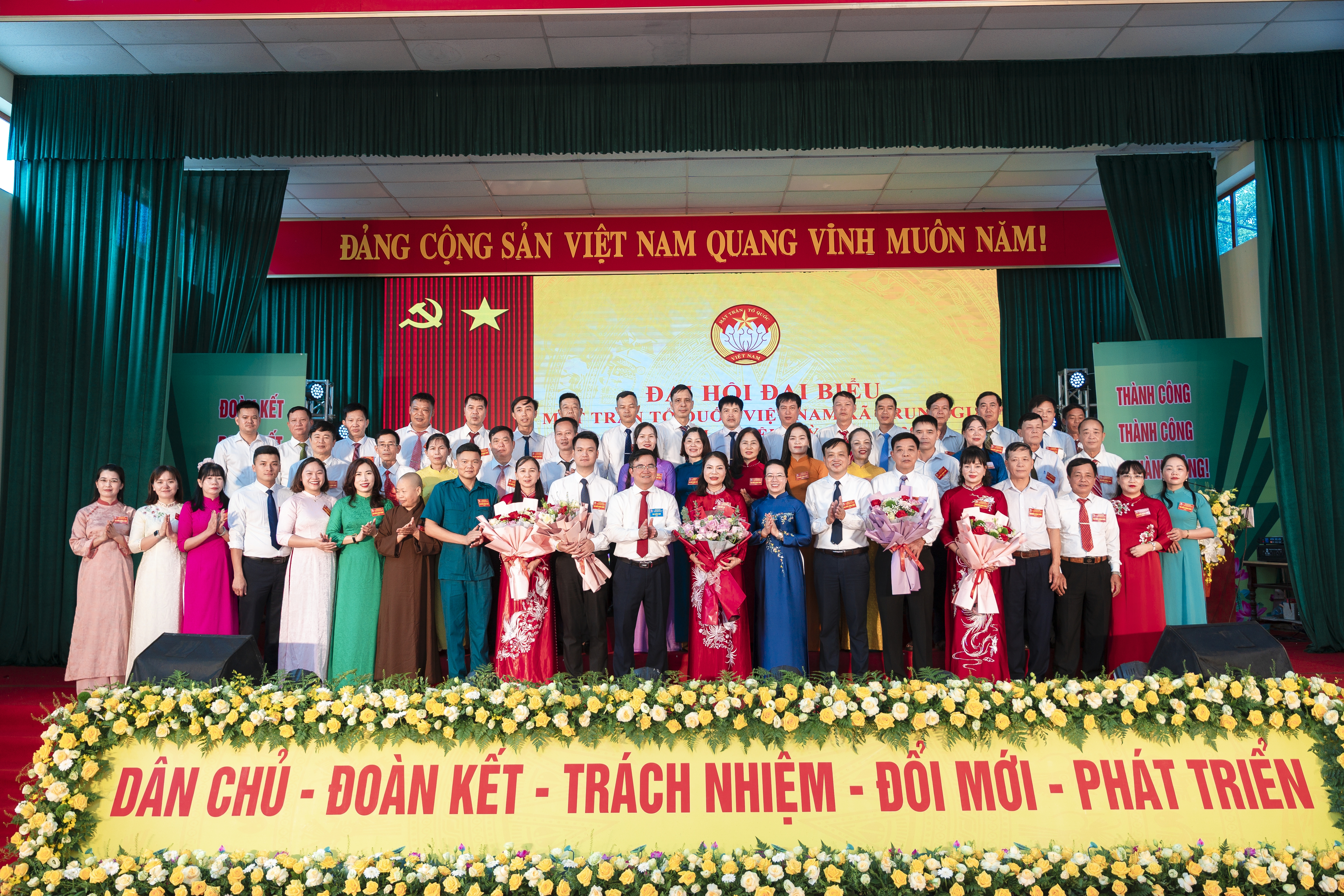 160 đại biểu tham dự Đại hội MTTQ xã Trung Giã lần thứ I, nhiệm kỳ 2025 - 2030 