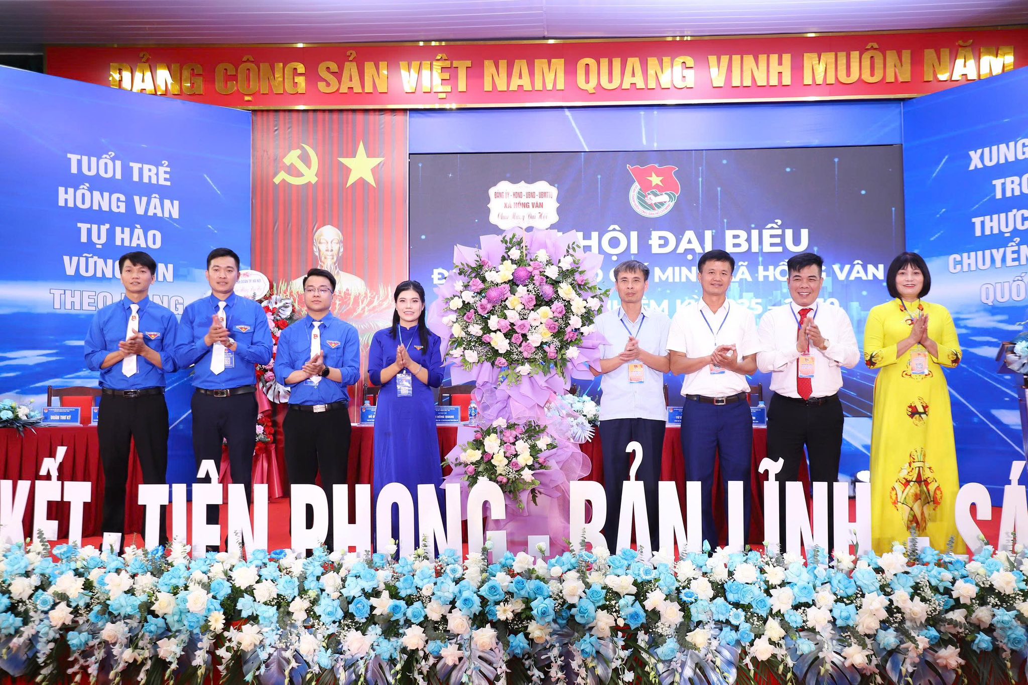 Đại hội đại biểu Đoàn TNCS Hồ Chí Minh xã Hồng Vân lần thứ I, nhiệm kỳ 2025 - 2030 thành công tốt đẹp