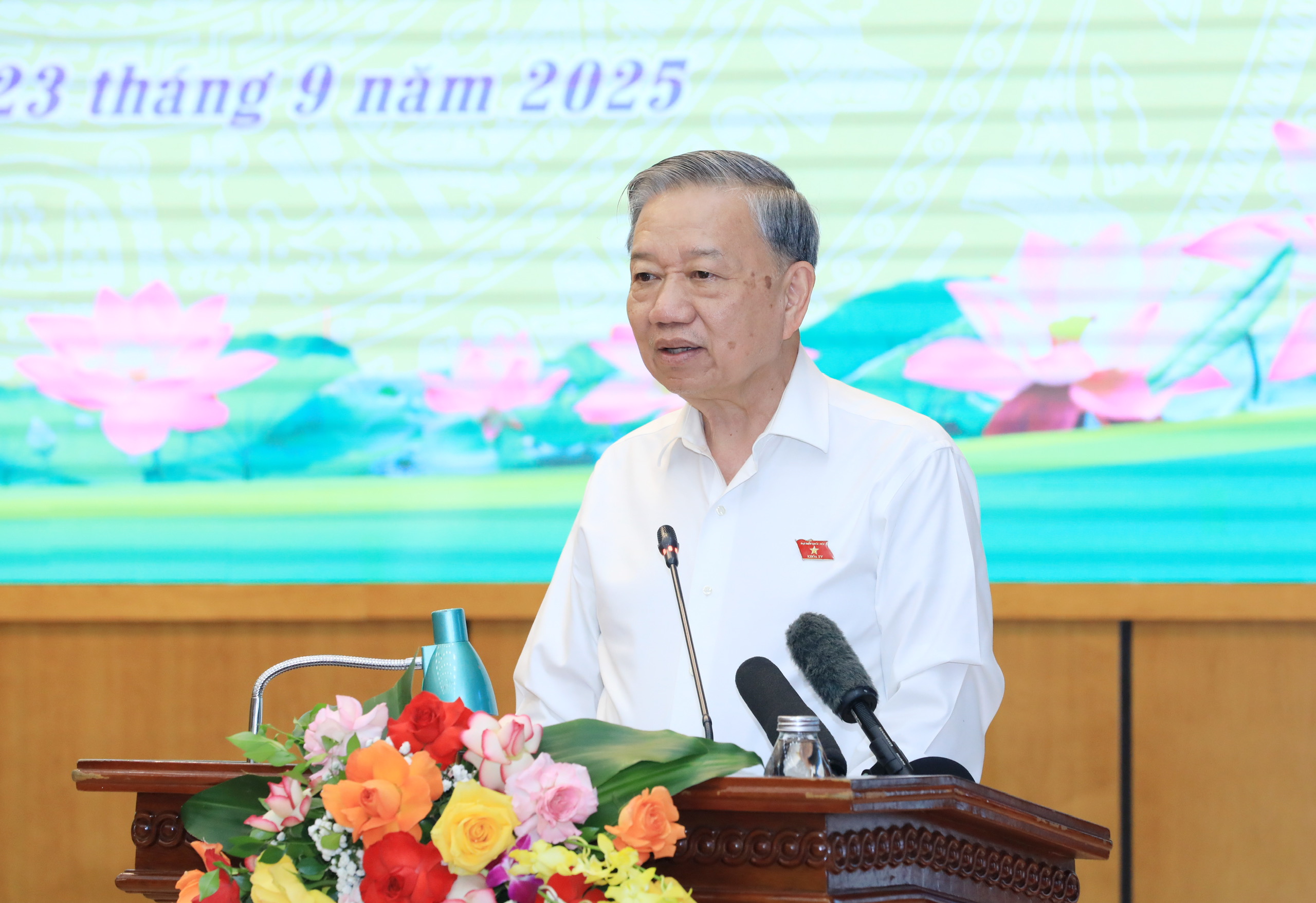 Tổng Bí thư Tô Lâm khẳng định Hà Nội tiếp tục duy trì tốt vai trò đầu tàu, dẫn dắt