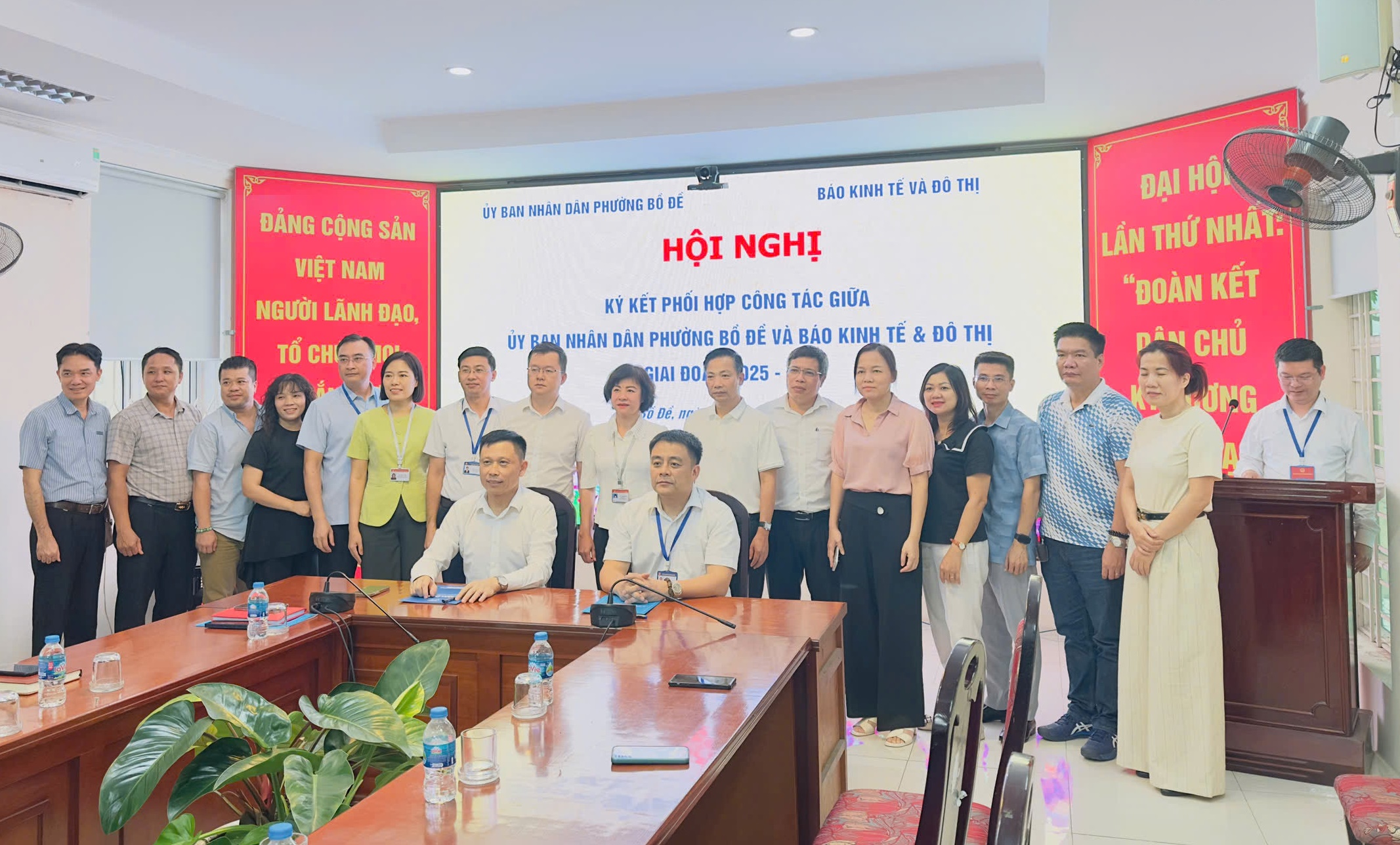 Phường Bồ Đề ký kết phối hợp tuyên truyền với Báo Kinh tế & Đô thị: Đồng hành đưa nghị quyết vào cuộc sống