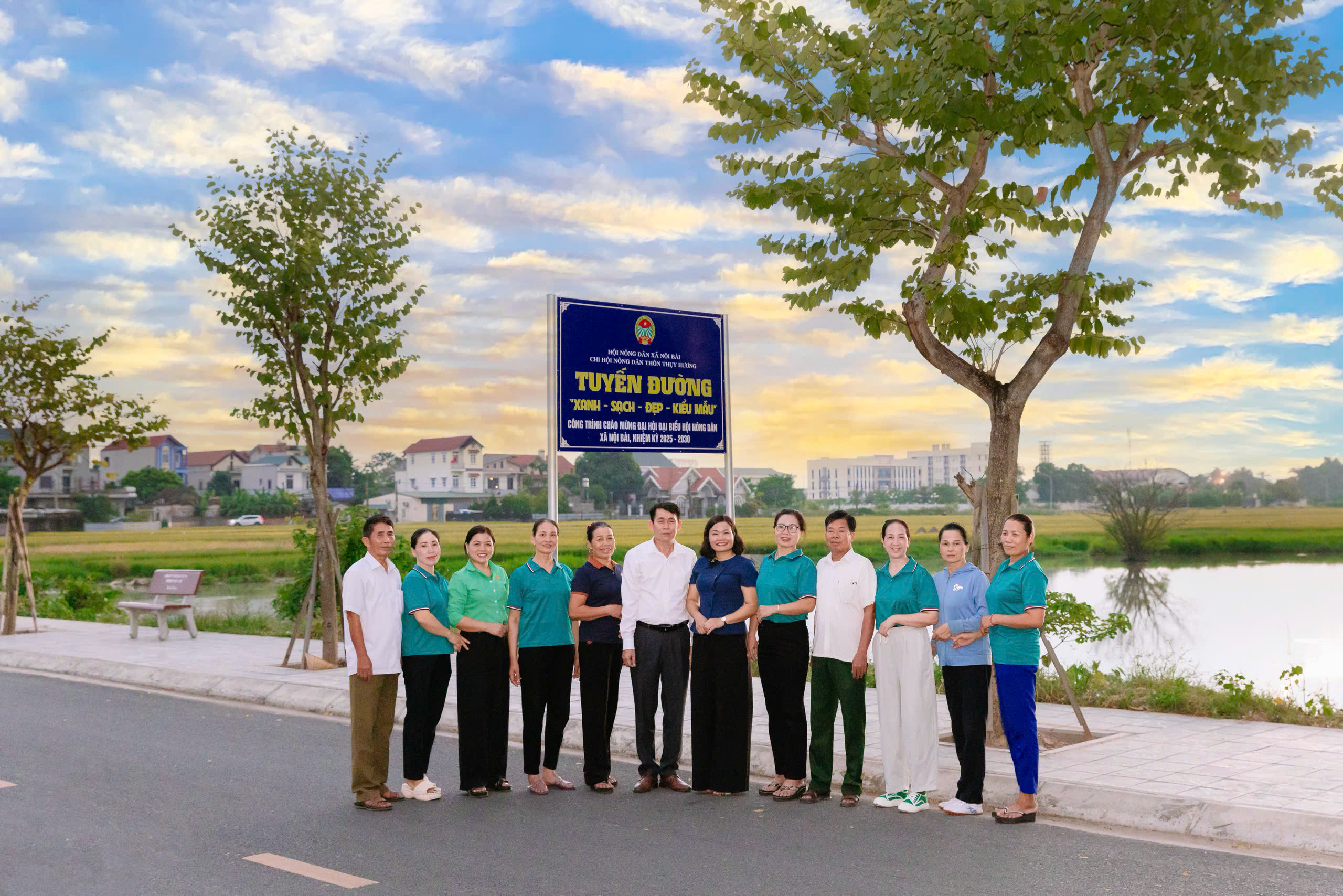 Xã Nội Bài khánh thành tuyến đường hoa ban: Điểm nhấn chào mừng Đại hội, lan tỏa phong trào xây dựng nông thôn mới
