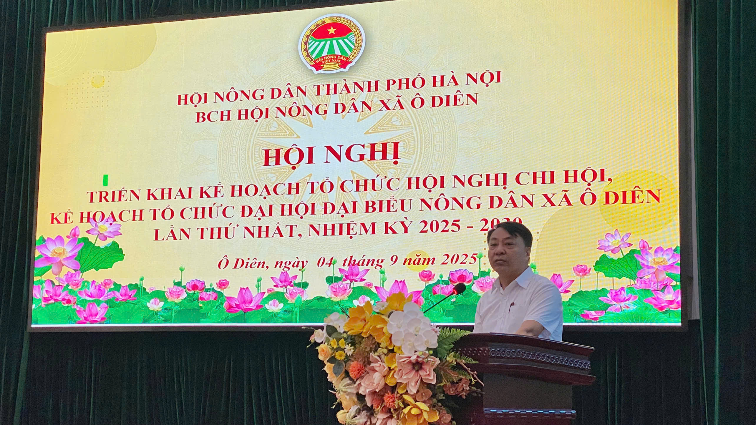 Xã Ô Diên chuẩn bị tổ chức Đại hội Hội Nông dân lần thứ I, nhiệm kỳ 2025-2030