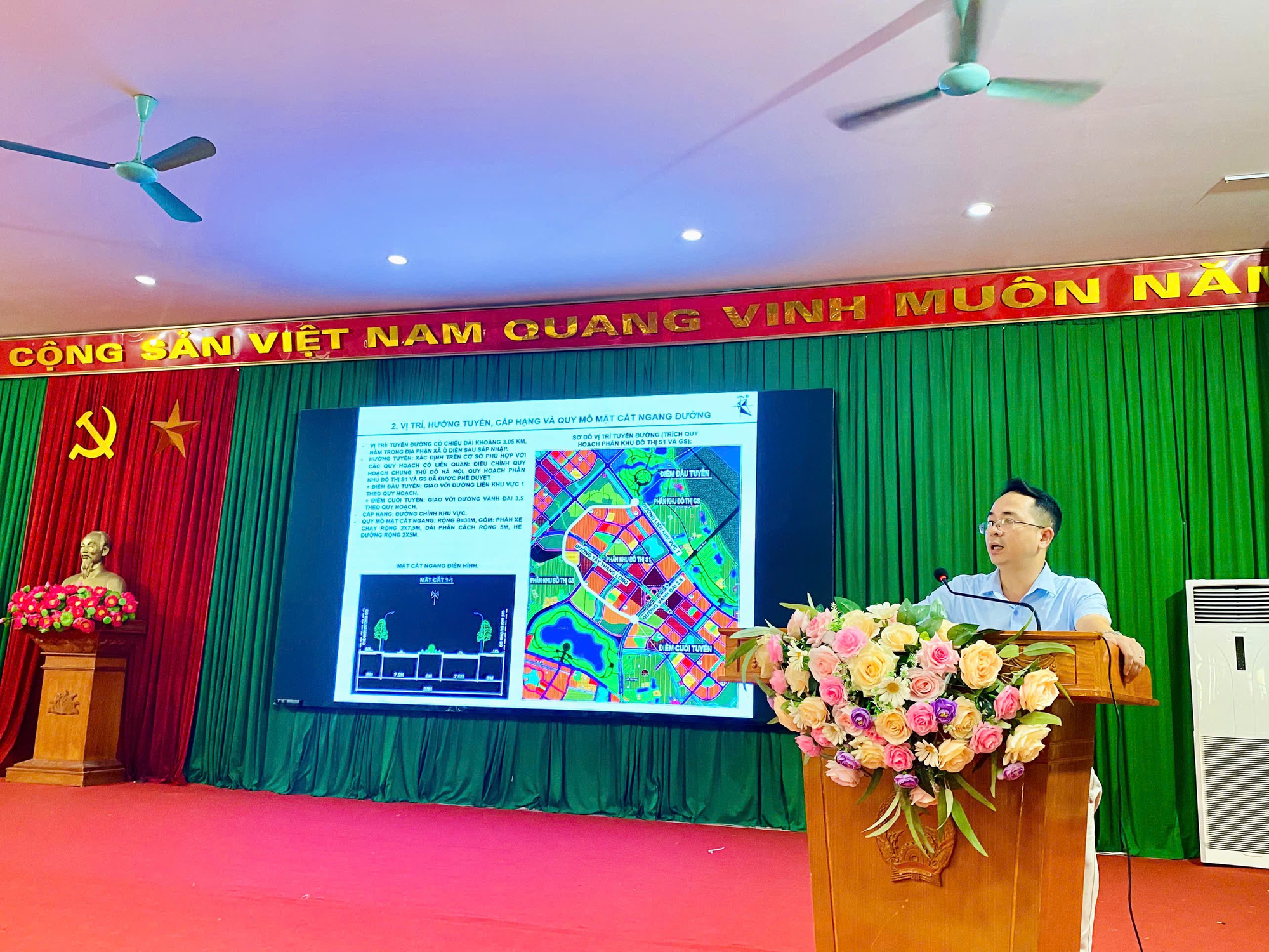 Xã Ô Diên lấy ý kiến nhân dân về tuyến đường chiến lược kết nối Vành đai 3,5