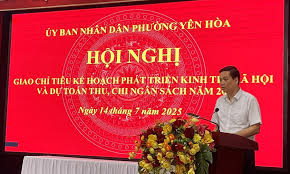 Phường Yên Hòa triển khai kế hoạch kinh tế - xã hội và ngân sách năm 2025: Quyết tâm đổi mới, nâng cao hiệu quả phục vụ nhân dân