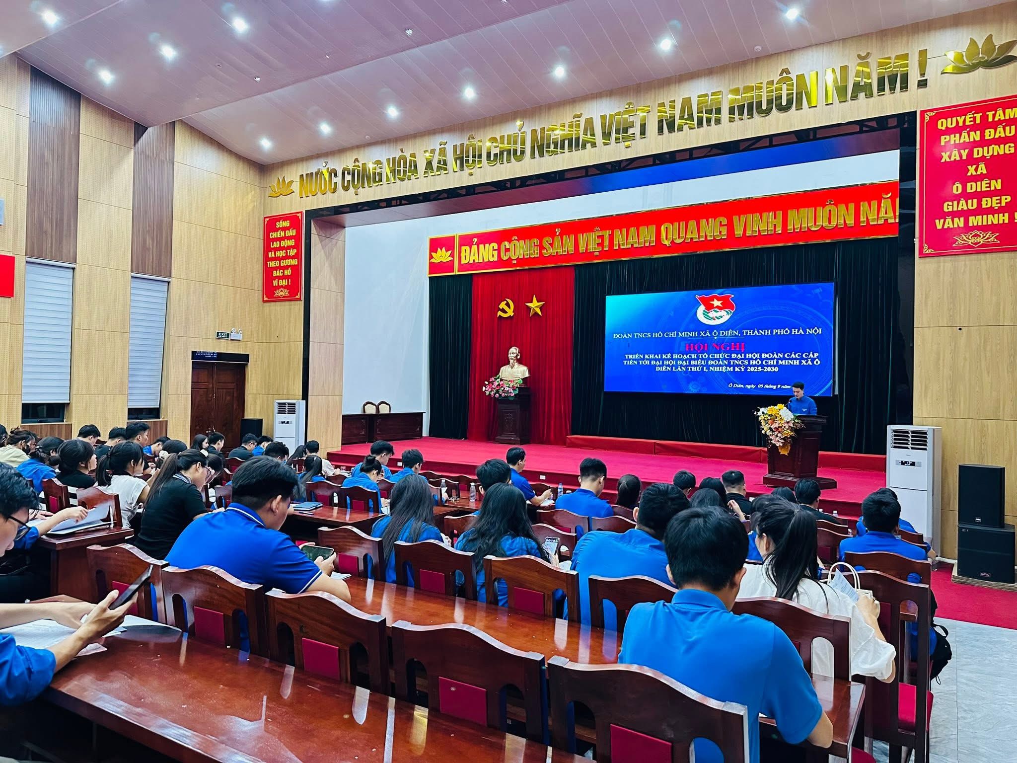 Đại hội Đoàn TNCS Hồ Chí Minh xã Ô Diên sẽ diễn ra vào ngày 27-9-2025