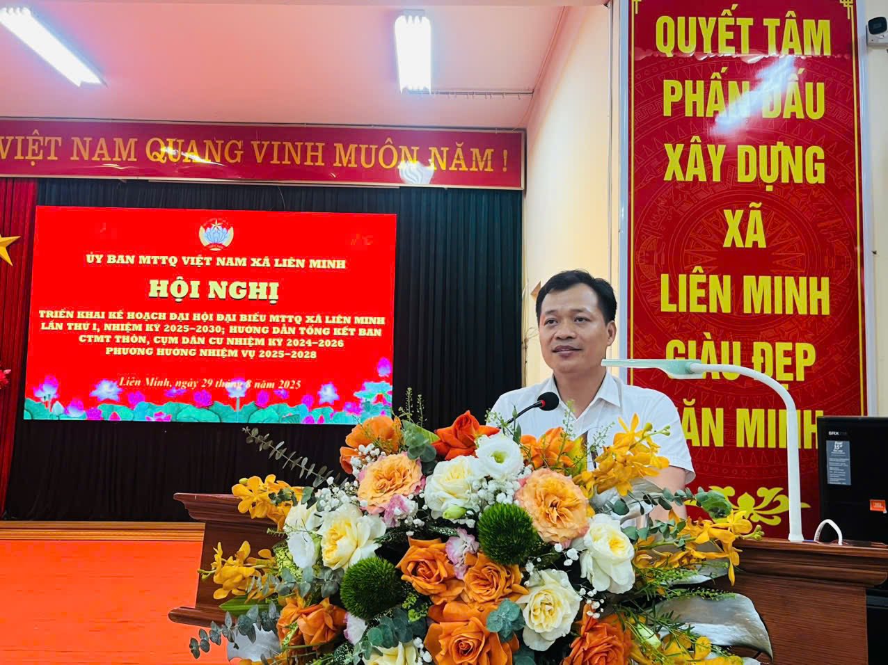 Xã Liên Minh gấp rút chuẩn bị tổ chức Đại hội MTTQ Việt Nam lần thứ I nhiệm kỳ 2025-2030
