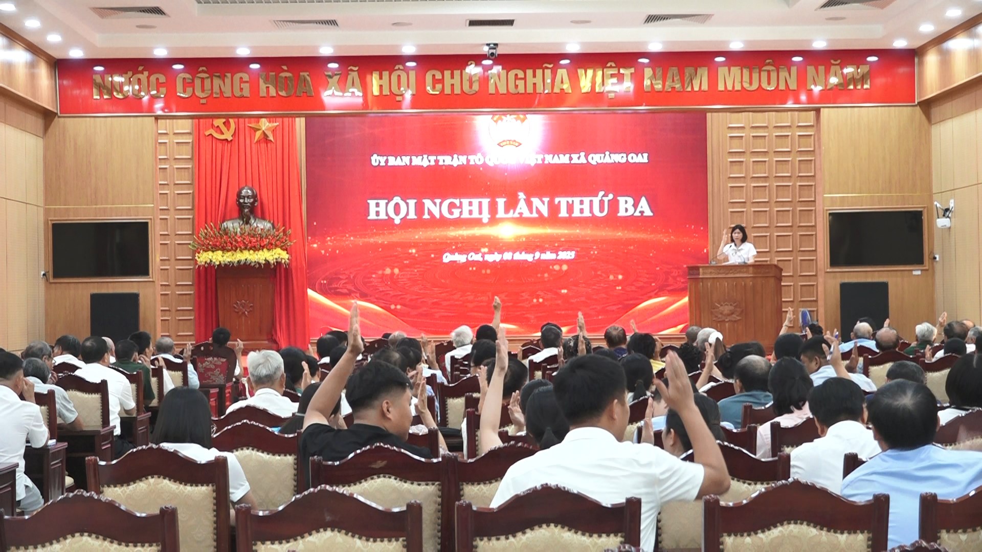 Xã Quảng Oai kiện toàn nhân sự Ủy ban MTTQ khóa I, nhiệm kỳ 2025-2030