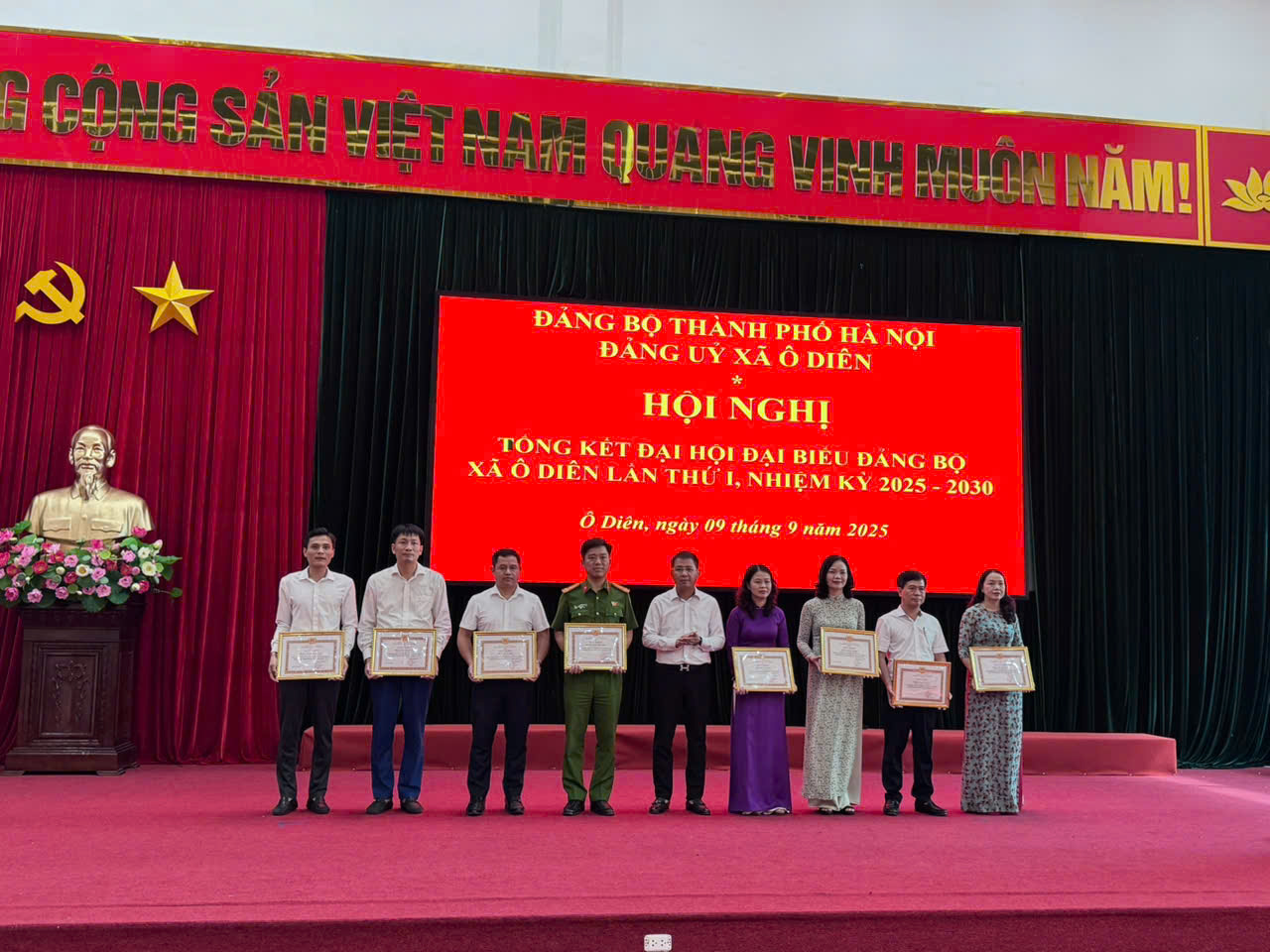 Xã Ô Diên: Đại hội Đảng bộ lần thứ I khẳng định khát vọng đổi mới, tạo động lực phát triển bền vững