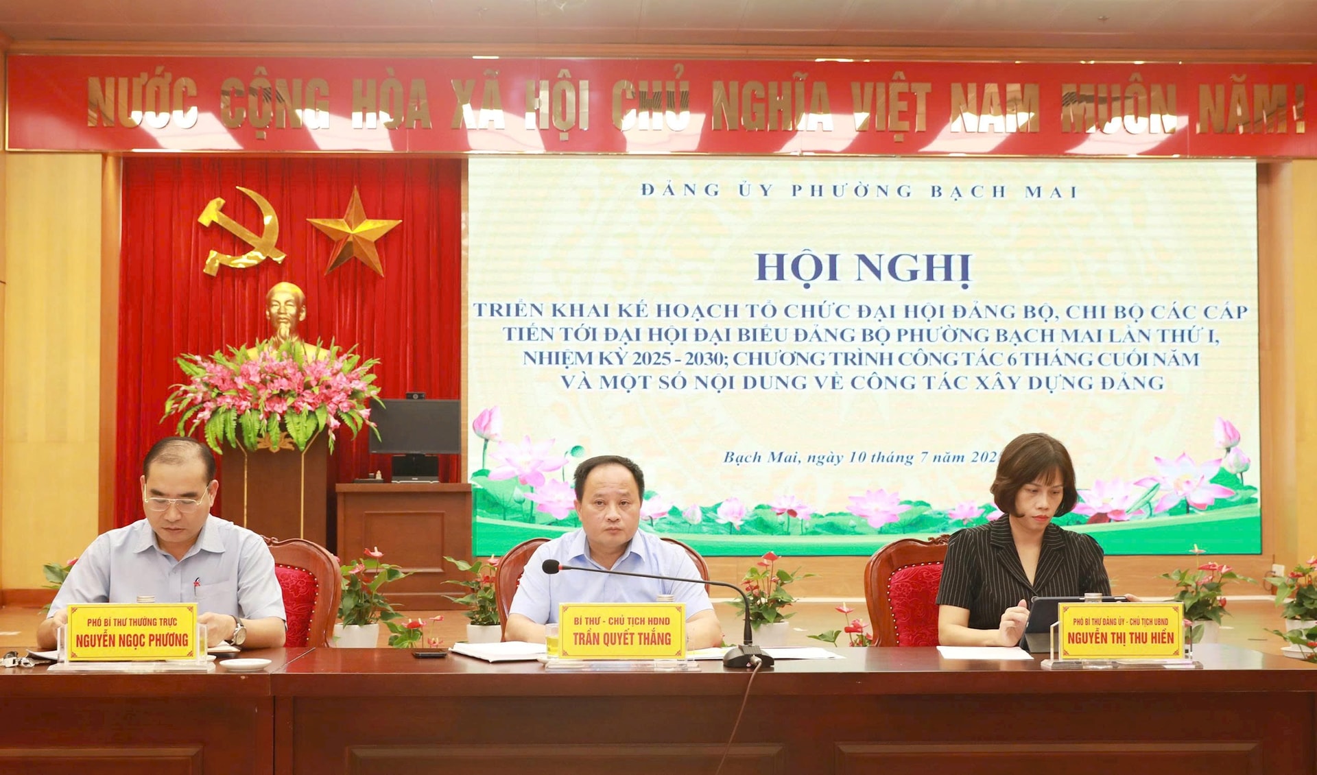 Phường Bạch Mai triển khai các nội dung trọng tâm chuẩn bị Đại hội Đảng bộ lần thứ I, nhiệm kỳ 2025-2030